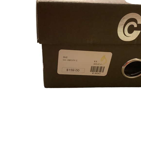 CORSO COMO Beige GOLD Wedge DECOY Heel -Size 6.5 - Picture 2 of 16